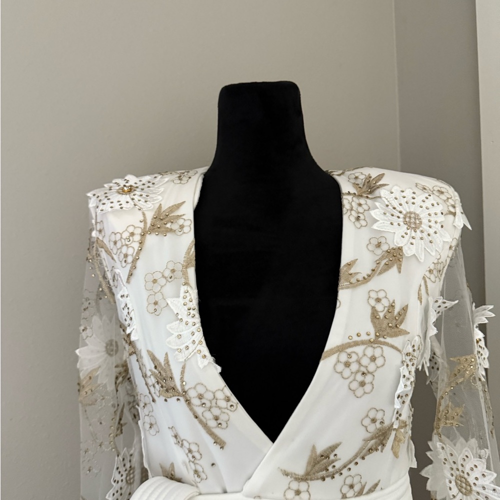 Zhivago By the Way White Mini Wrap Dress 4 - Picture 7 of 9